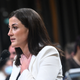 Cassidy Hutchinson, an aide to then White House chief of staff Mark Meadows, describes the actions of former US president Donald Trump as he was returing in the limousine to the White House after speaking to supporters on the Ellipse, during a House Select Committee hearing to Investigate the January 6th Attack on the US Capitol, in the Cannon House Office Building on Capitol Hill in Washington, DC on June 28, 2022.